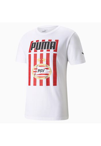 PSV Eindhoven ftblCORE Graphic Football T-Shirt per uomo, Bianco/Rosso, Taglia XS | PUMA