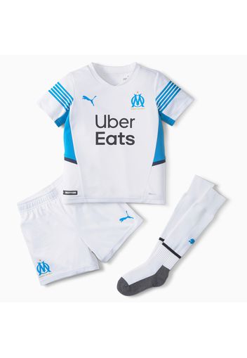 Mini divisa da calcio OM Home ragazzi, Bianco/Blu, Taglia 116 | PUMA