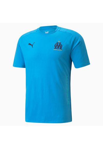 T-Shirt da calcio OM Casuals da uomo, Blu, Taglia 3XL | PUMA