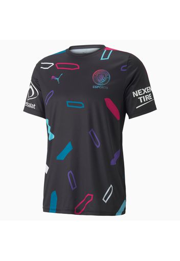 Maglia Man City Esports Replica uomo, Nero/Blu, Taglia XL | PUMA