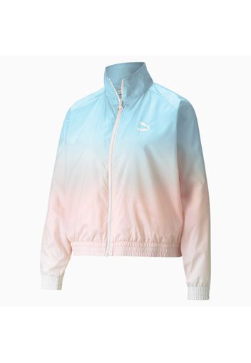 Giacca con zip integrale stampata Gloaming da donna, Blu/Bianco, Taglia Grande | PUMA