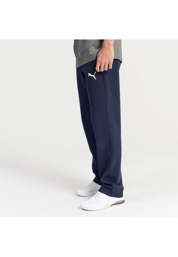 Pantaloni in pile Essentials uomo, Blu/Logo Gatto, Taglia Medio | PUMA