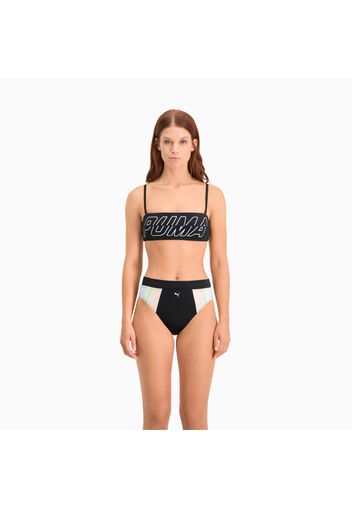 Top da nuoto a fascia donna, Nero, Taglia Grande | PUMA