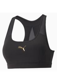 Reggiseno da training PUMA x PAMELA REIF in rete a medio impatto da donna, Nero, Taglia Grande