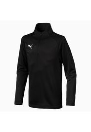 Maglia da allenamento con mezza zip LIGA Kids, Bianco/Nero, Taglia 140 | PUMA