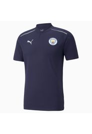 Polo da calcio Man City Casuals uomo, Blu/Grigio, Taglia XS | PUMA