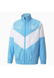 Giacca da calcio PUMA x FIRST MILE Man City Prematch Youth, Blu/Bianco, Taglia 128