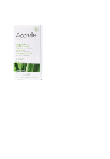 Acorelle strisce depilatorie pronte all'uso per le gambe aloe vera e cera d'api - 20 strisce