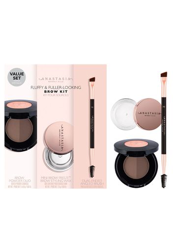 Anastasia Beverly Hills Fluffy and Fuller Looking Brow Kit (Various Shades) - Ebony