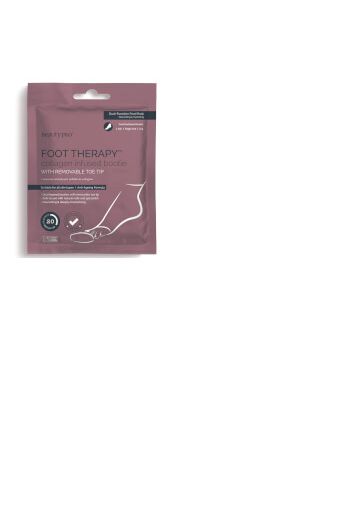 BeautyPro Foot Therapy calzini infusi di collagene con punte delle dita rimovibili (1 paio)