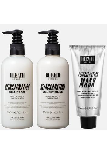 Bleach Reincarnation Shampoo and Conditioner 300ml Bundle with 200ml Reincarnation Mask