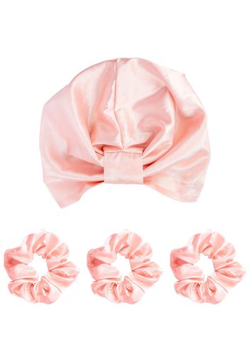 brushworks Rejevenating Satin Hair Turban and Scrunchie Set