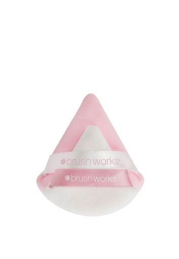 brushworks Triangle Powder Puff Duo