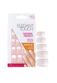 Elegant Touch unghie finte French manicure naturale dégradé - 103 (M) (rosa)