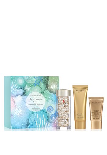 Elizabeth Arden Plumping with a Twist Hyaluronic Acid Ceramide Capsules (60 Capsules) Gift Set