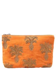 Elizabeth Scarlett Pineapple Velvet Everyday Pouch - Orange