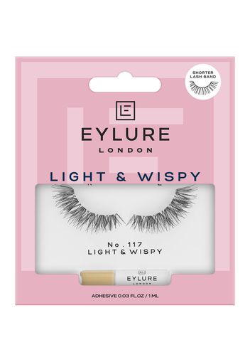 Eylure Shorter Lash Band False Lashes - Light & Wispy No. 117