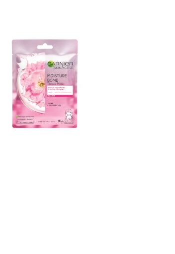 Garnier Moisture Bomb maschera viso idratante in tessuto ai fiori di ciliegio