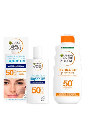 Garnier Ambre Solaire Face and Body SPF50 Bundle