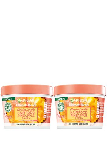 Garnier Ultimate Blends Pineapple 3-in-1 Glowing Hair Mask Duo