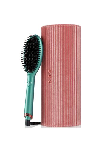 ghd Glide Smoothing Hot Brush for Hair Styling, Ceramic Hair Straightener Brush - Alluring Jade