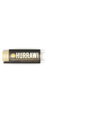 Hurraw! Balsamo labbra SPF 15 - mandarino e camomilla (4,3 g)