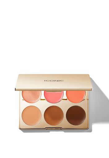 ICONIC London Multi-Use Cream Blush, Bronze and Highlight Palette