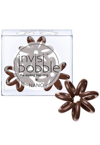 invisibobble Mini-elastico per capelli (Confezione da 3) - Pretzel Brown