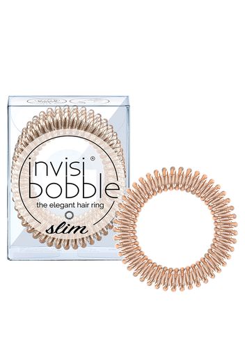 invisibobble Slim Elegant Hair Ties - Bronze (Pack of 3)