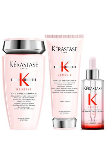 Kérastase Genesis Shampoo, Conditioner and Serum Hair Trio Routine