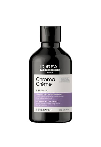 L'Oréal Professionnel Paris Chroma Crème Yellow-Tones Neutralizing Cream Shampoo - Blondes To Platinum Blondes 300ml