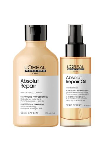 L'Oréal Professionnel Absolut Repair Oil and Shampoo Bundle