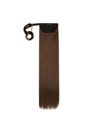 LullaBellz Grande 26  Straight Wrap Around Pony (Various Shades) - Choc Brown