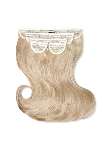 LullaBellz Super Thick 16  5 Piece Blow Dry Wavy Clip In Extensions (Various Shades) - California Blonde