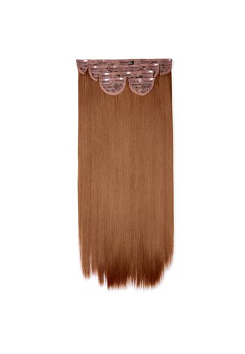 LullaBellz Super Thick 22  5 Piece Straight Clip In Extensions (Various Shades) - Mixed Auburn