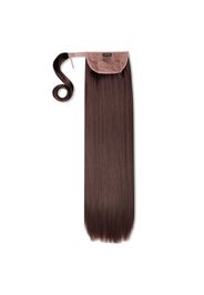 LullaBellz Grande 26  Straight Wrap Around Pony (Various Shades) - Chestnut