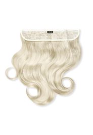LullaBellz Thick 16 1-Piece Curly Clip in Hair Extensions (Various Colours) - Bleach Blonde