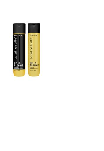 Matrix Total Results Hello Blondie shampoo (300 ml) e balsamo per capelli chiari (300 ml)