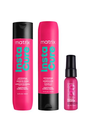 Matrix InstaCure Anti-Breakage Shampoo, Conditioner and Miracle Creator 20 Travel Size Bundle