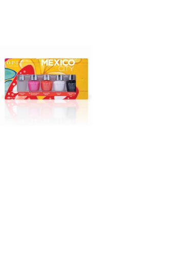 OPI Mexico City Limited Edition Infinite Shine Nail Polish 5 Pack Mini Gift Set