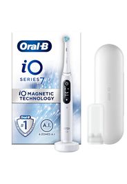 Oral-B iO7 White Electric Toothbrush with Travel Case - Toothbrush