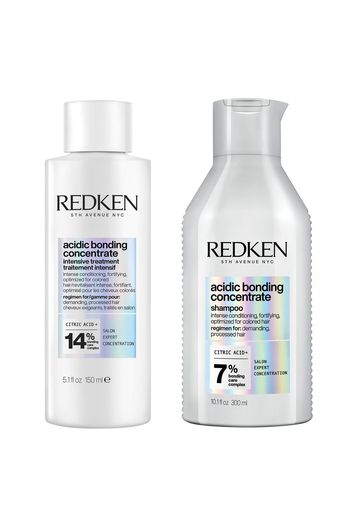 Redken Acidic Bonding Concentrate Intensive Pre-Treat and Shampoo Duo Bundle