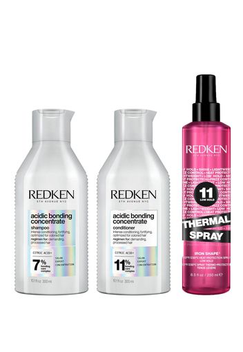 Redken Acidic Bonding Concentrate Shampoo and Conditioner with Thermal Heat Protector