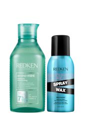 Redken Amino Mint for Oily Scalps and Finishing Hair Spray Wax for Body and Dimension Bundle