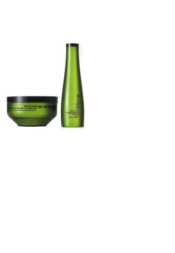 Shu Uemura Art of Hair Silk Bloom Shampoo (300 ml) e trattamento riparatore (200 ml)