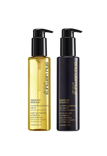 Shu Uemura Art of Hair Essence Absolue Oil and Essence Absolue Overnight Serum Duo for Hair Protectection