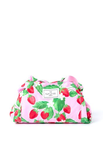 The Flat Lay Co. Drawstring Makeup Bag - Summer Strawberries