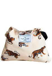 The Flat Lay Co. Drawstring Bag - Beige Tigers