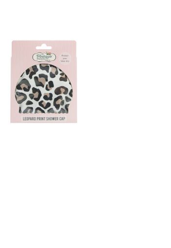 The Vintage Cosmetic Company Shower Cap Leopard Print