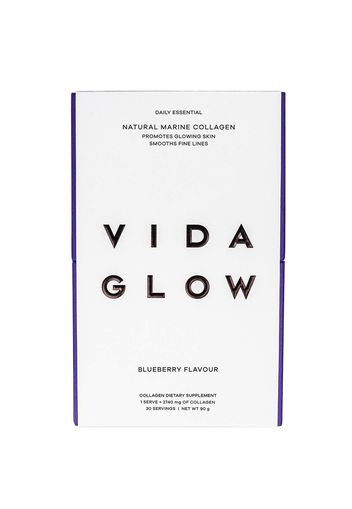 Vida Glow Natural Marine Collagen Sachets 90g (Various Flavours) - Mirtillo